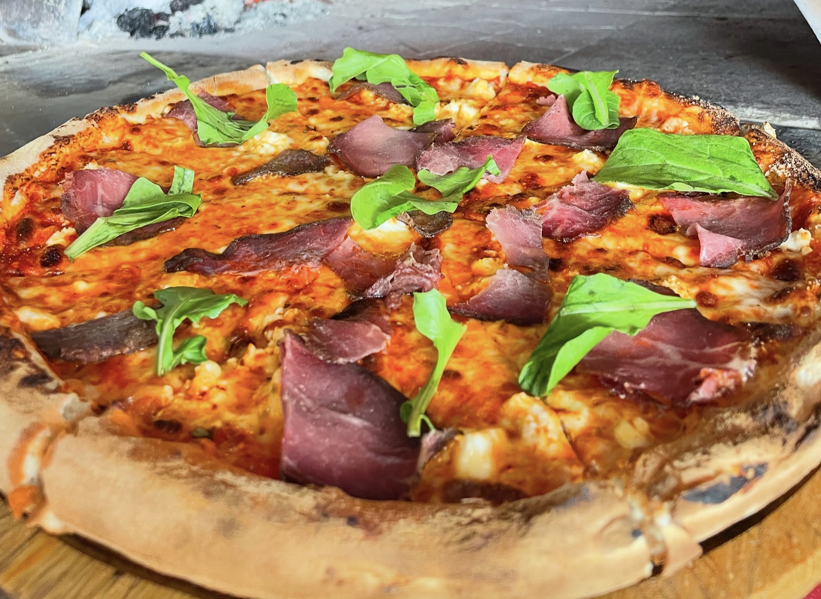 Stone-baked pizza light bites