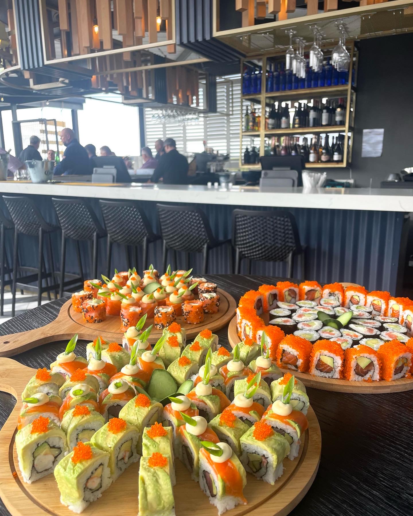 Sushi platter light bites at The View